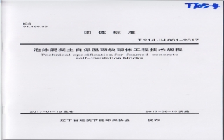 泡沫混凝土自保溫砌塊砌體工程技術(shù)規(guī)程